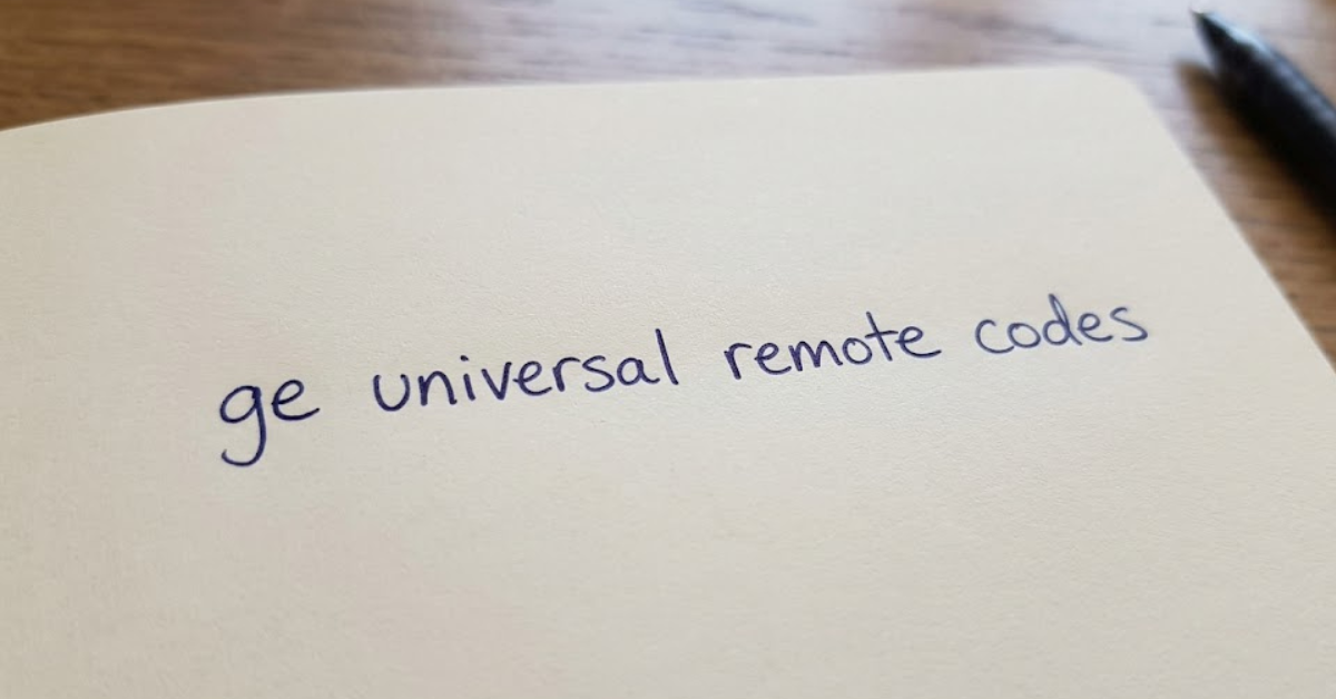 GE Universal Remote Codes: Complete Setup & Guide