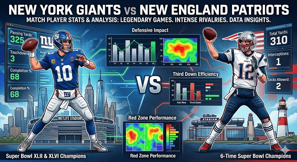 New York Giants vs New England Patriots Match Player Stats & Analysis