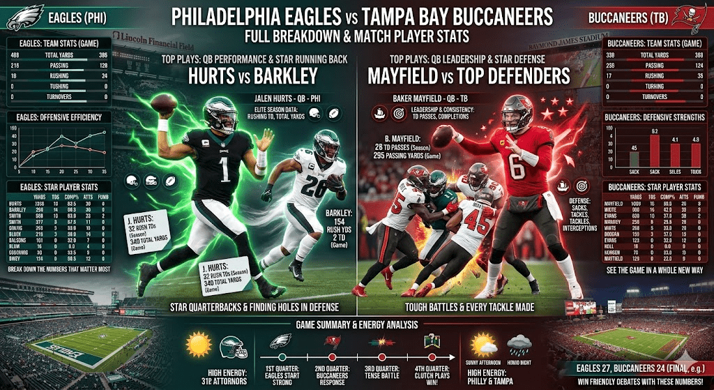 Philadelphia Eagles vs Tampa Bay Buccaneers Match Player Stats: Full Breakdown