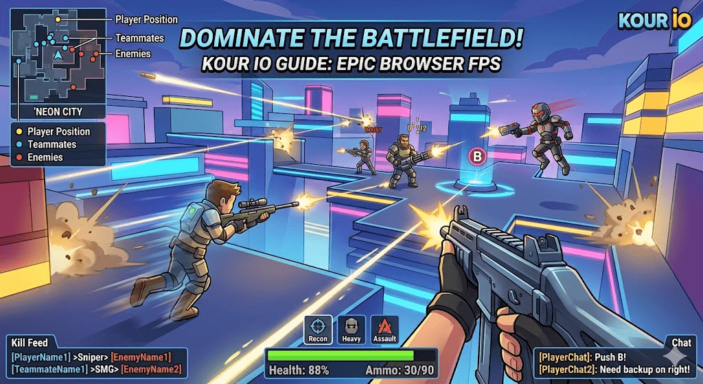 Kour io Guide: Dominate the Battlefield in This Epic Browser FPS